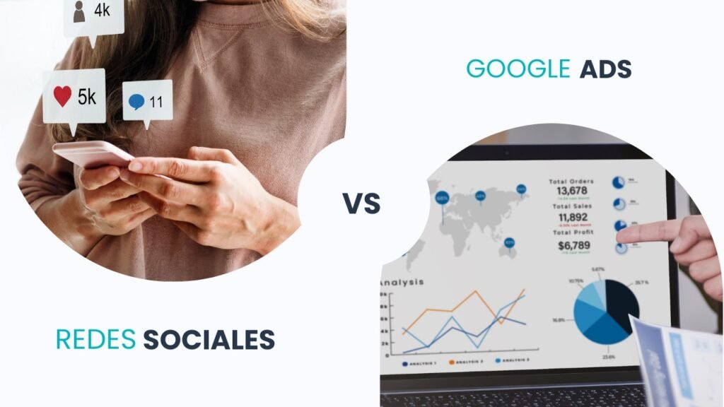 Google Ads vs redes sociales