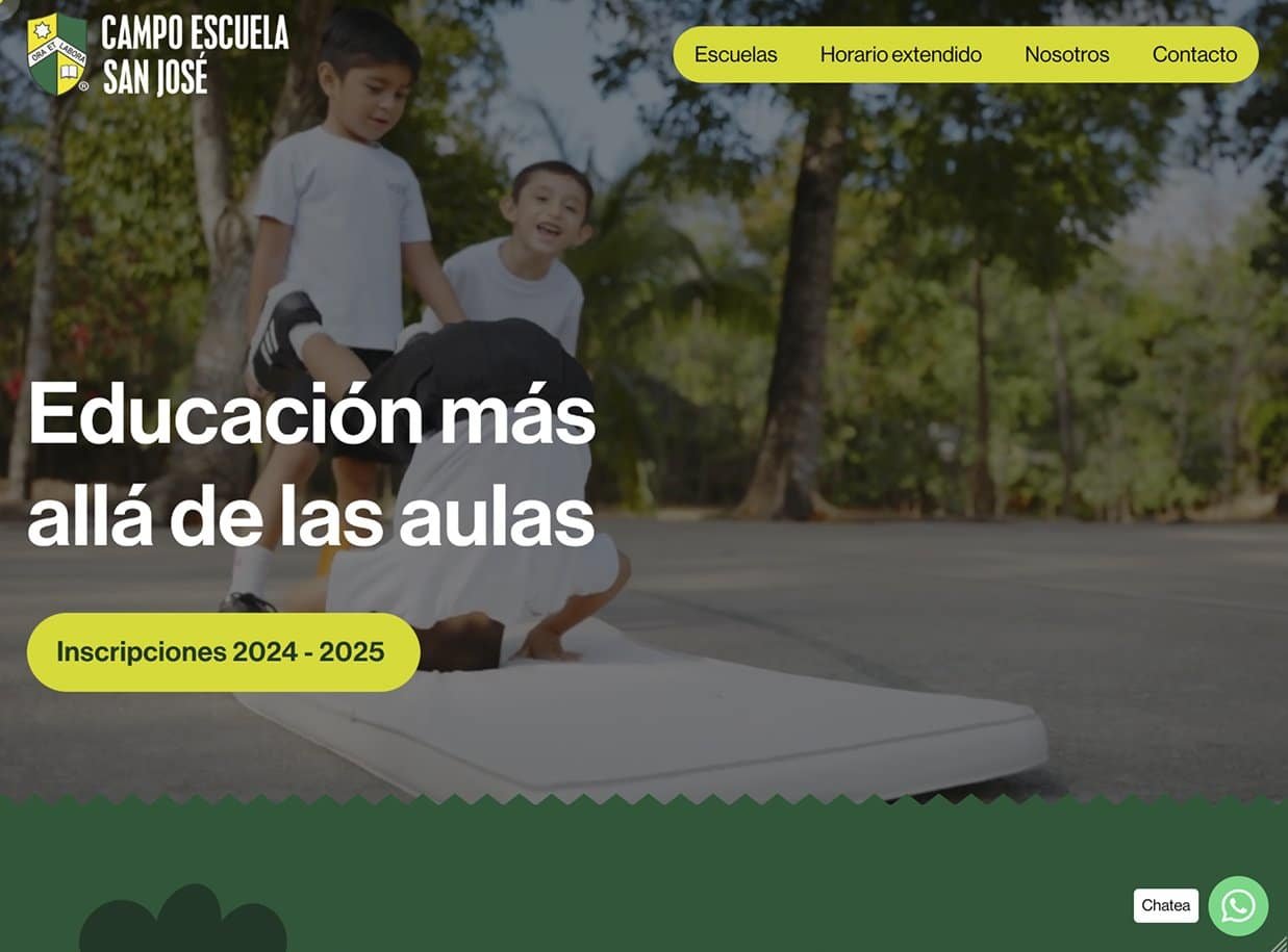 Inicio de Campo Escuela San José: educación más allá de las aulas