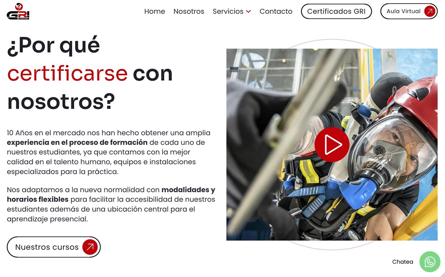Sección por qué certificarse con GRI Company