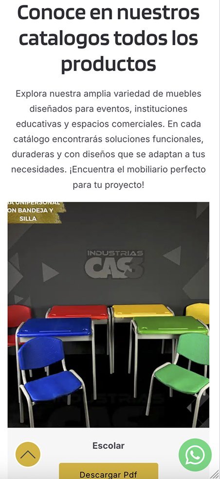 Catálogos de Industrias CAS3 en celular