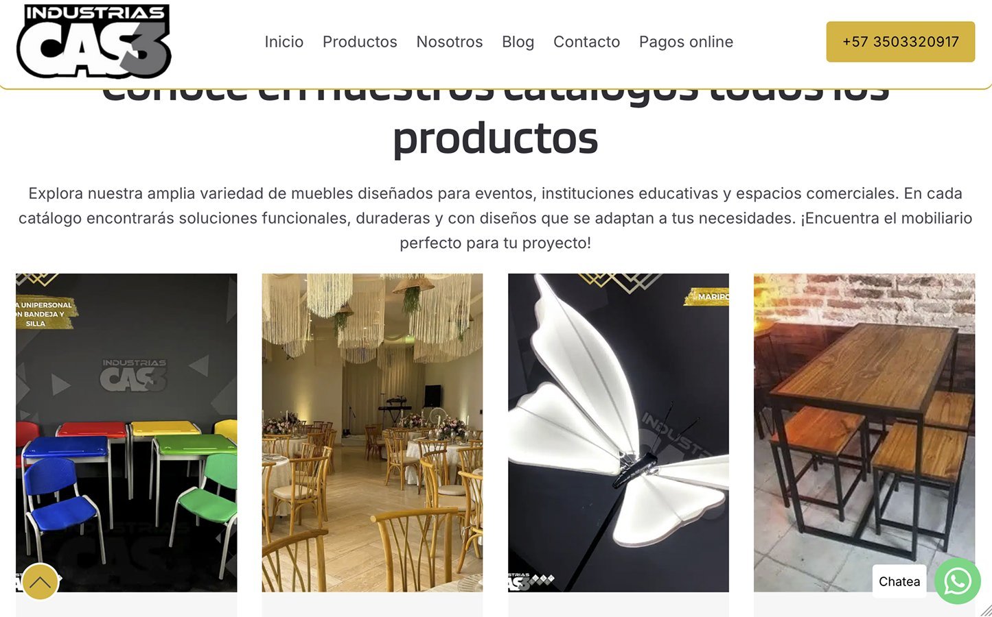 Catálogos de mobiliario de Industrias CAS3